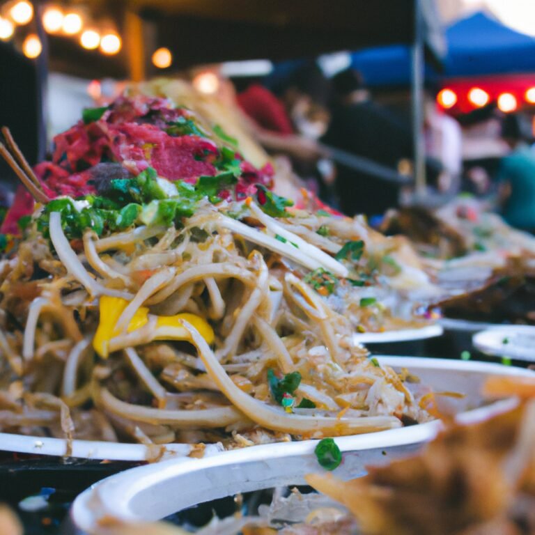 Asian Night Market Eats: Noodles, Skewers, and More